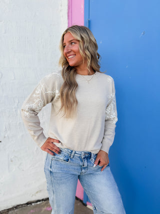 Rachel Sweater-Taupe