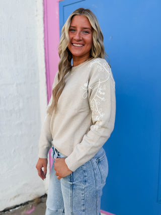 Rachel Sweater-Taupe