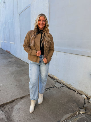 Piper Mock Neck Top-Black