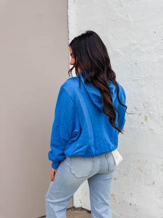 Ashten Bubble Hoodie-Blue