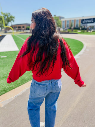 Nebraska Patched Up Cropped Long Sleeve