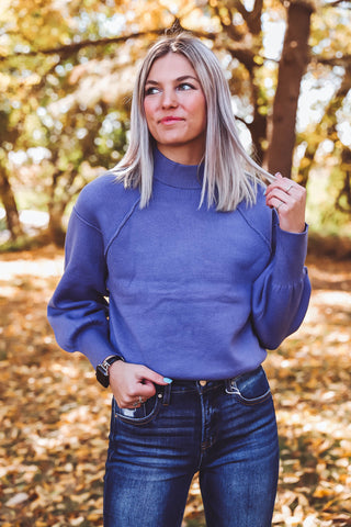 Olivia Sweater-Periwinkle