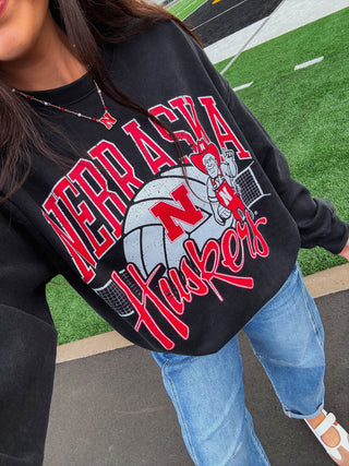 Nebraska All American Volleyball Crewneck