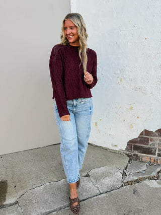 Jovie Sweater-Wine