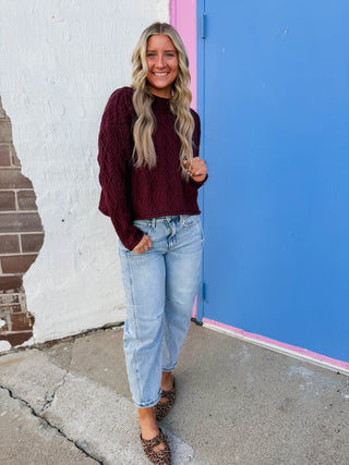 Jovie Sweater-Wine