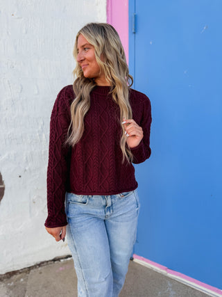 Jovie Sweater-Wine