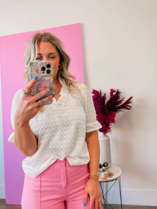 Susannah Top-Off White