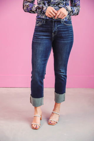 Waverly High Rise Cuffed Denim