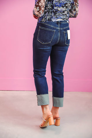 Waverly High Rise Cuffed Denim