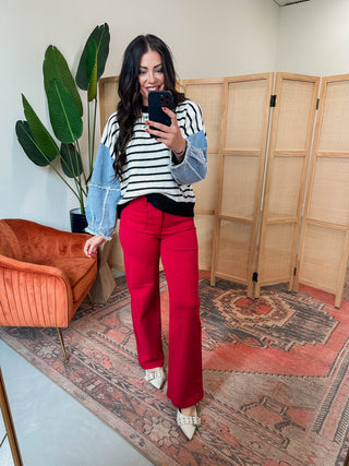 Ruby High Rise Wide Leg Denim