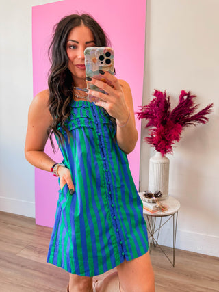 Lenny Striped Mini Dress