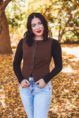 Emma Leopard Denim Top