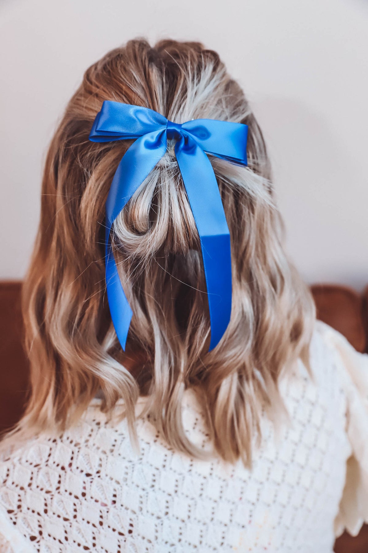 Bow Tie Hair Clip-Blue