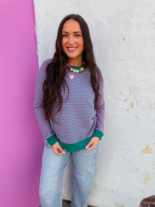 Skyler Striped Pullover