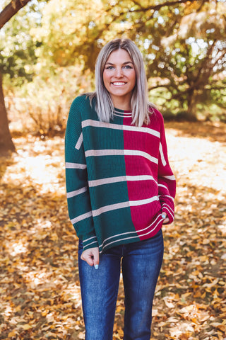 Charlotte Color Block Sweater