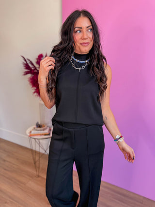 Simply Chic Tank-Black