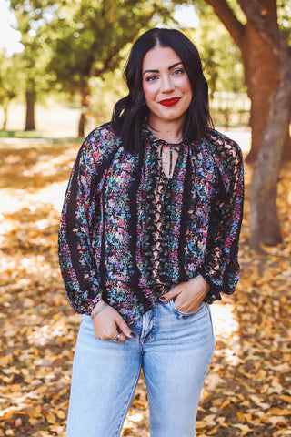 Carmen Floral Top