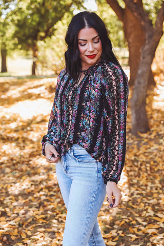 Carmen Floral Top