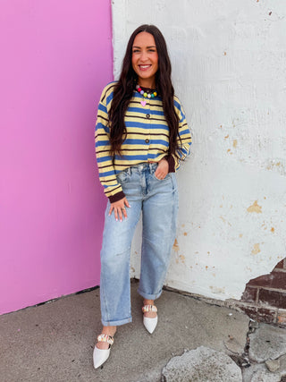 Carter Striped Cardigan