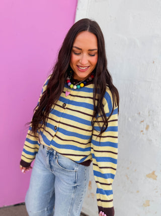 Carter Striped Cardigan