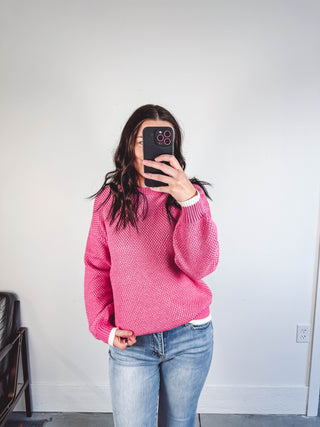 Reagan Sweater-Pink