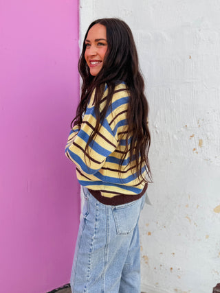 Carter Striped Cardigan