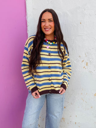Carter Striped Cardigan