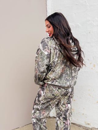 Elevated Essential Hoodie-Olive Camo