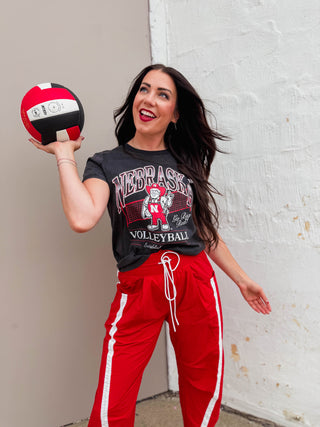 Nebraska Williams Volleyball Cuffed Tee