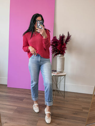 Reagan Sweater-Berry