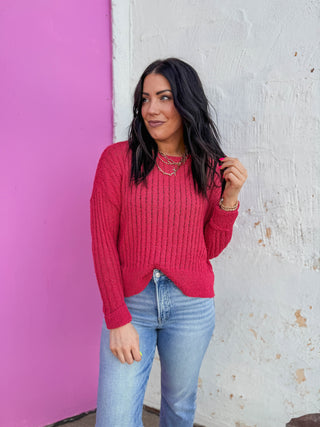 Reagan Sweater-Berry