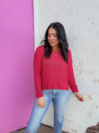 Reagan Sweater-Berry