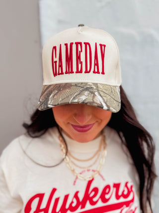 Gameday Vintage Trucker Hat-Camo