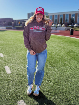Nebraska Cornhuskers Leopard Hoodie