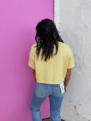 Simply Essential Knit Top-Lemon