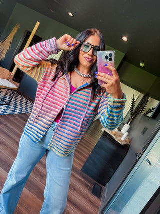 Lucky Charm Zip Up Sweater