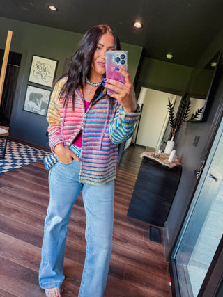 Lucky Charm Zip Up Sweater