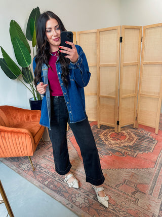 Nora Studded Denim Jacket