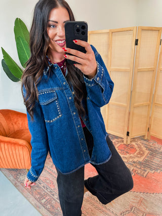 Nora Studded Denim Jacket
