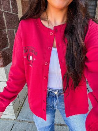 Nebraska Collegiate Cardigan