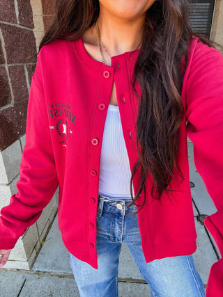 Nebraska Collegiate Cardigan