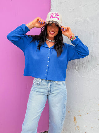 Lucy Waffle Knit Top
