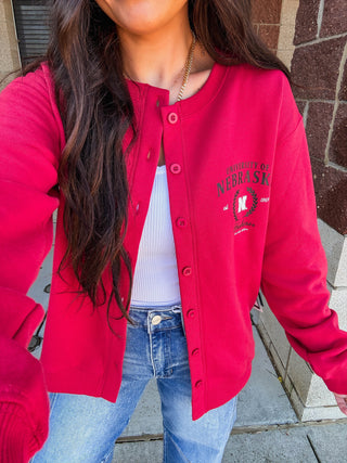 Nebraska Collegiate Cardigan