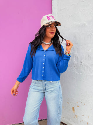 Lucy Waffle Knit Top