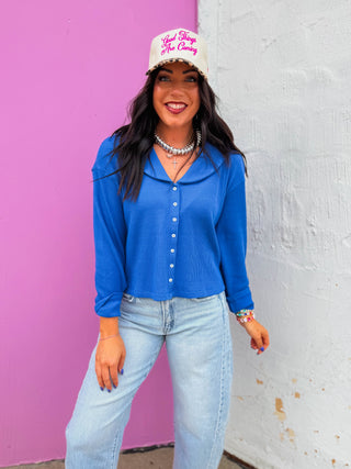 Lucy Waffle Knit Top