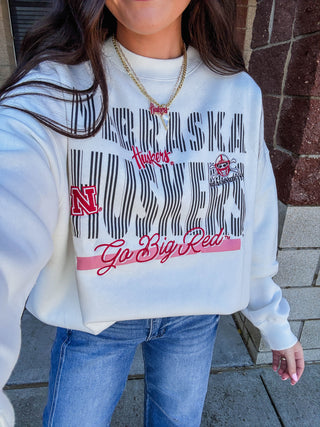 Nebraska Vinton Oversized Crewneck
