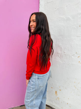 Jana Cardigan-Red