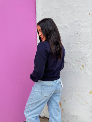 Angie Cardigan-Navy