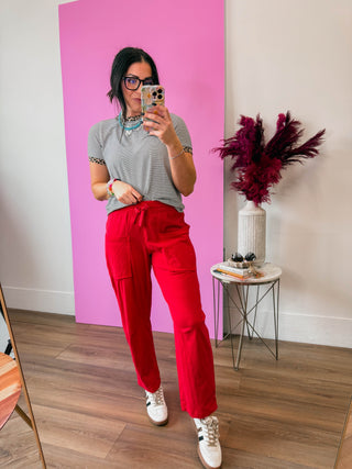 On Trend Barrel Pants