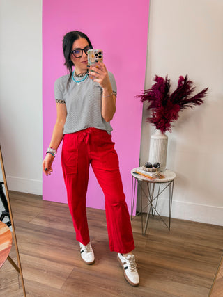 On Trend Barrel Pants